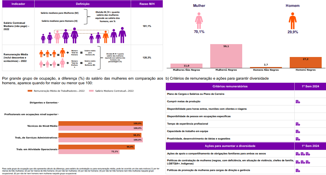 Relatório de Transparência e Igualdade Salarial de Mulheres e Homens – 2º Semestre 2024